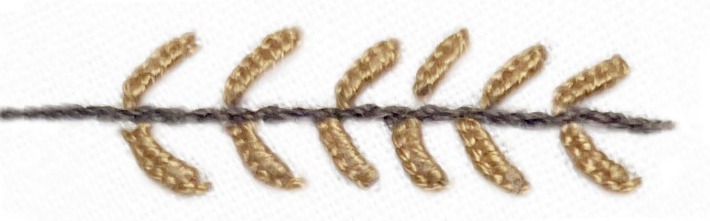Buttonhole bar stitch
