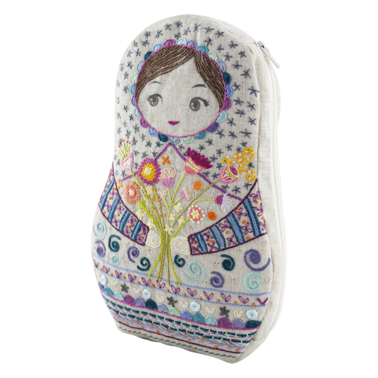 Trousse Matriochka | Modèle à broder à télécharger
