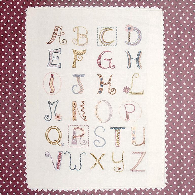 Mon alphabet | Modèle à broder à télécharger