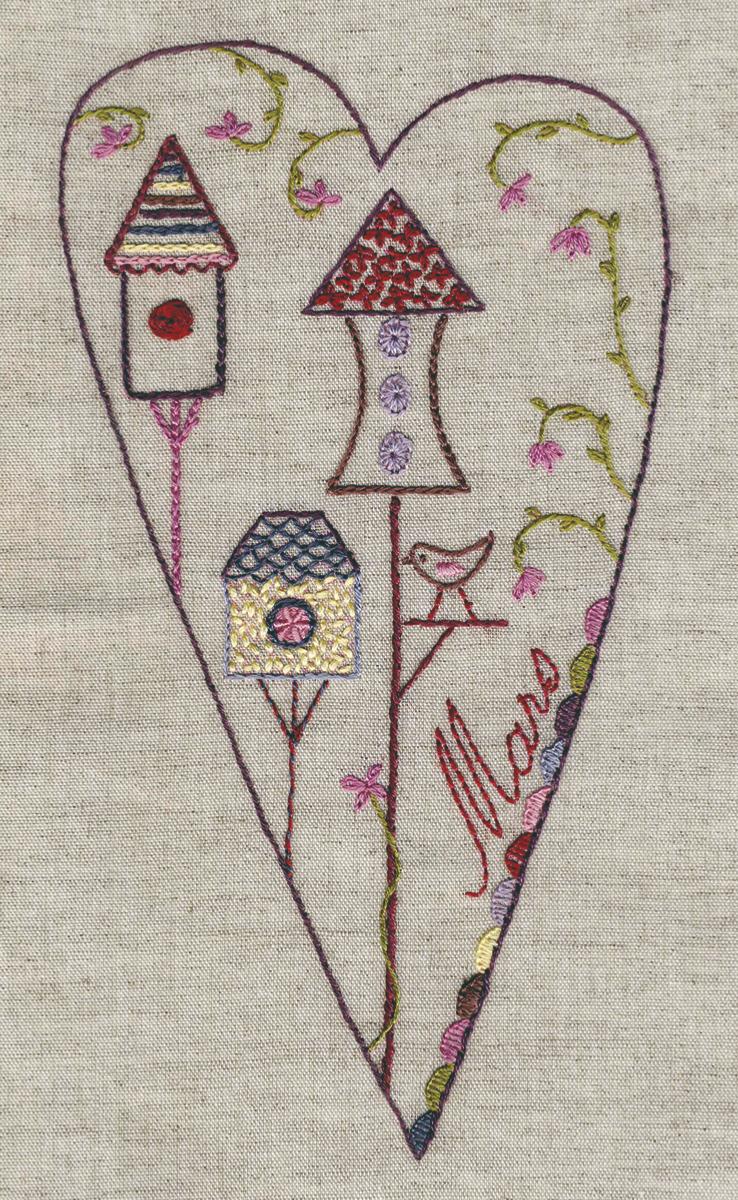 Patch Cœur Mars | Modèle à broder à télécharger
