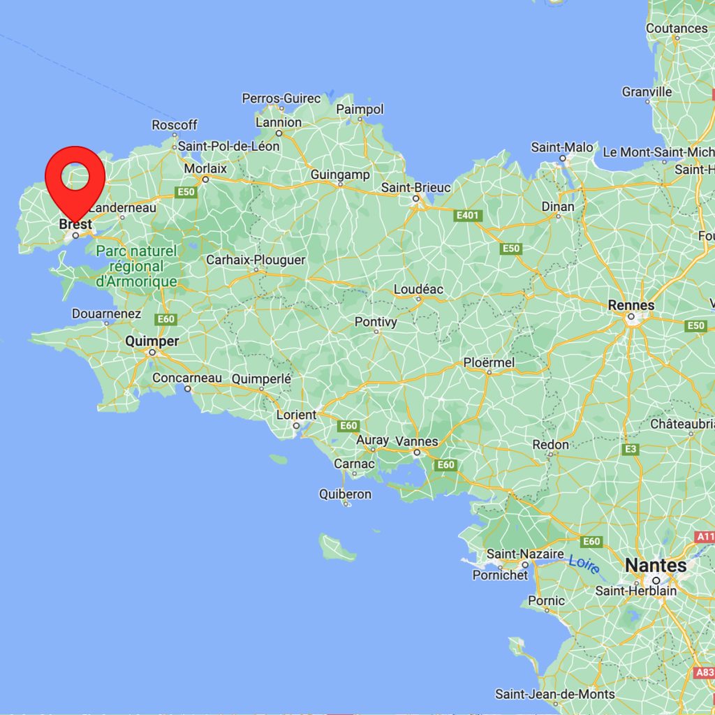 Map: SAINT THONAN (BRITTANY – FRANCE)