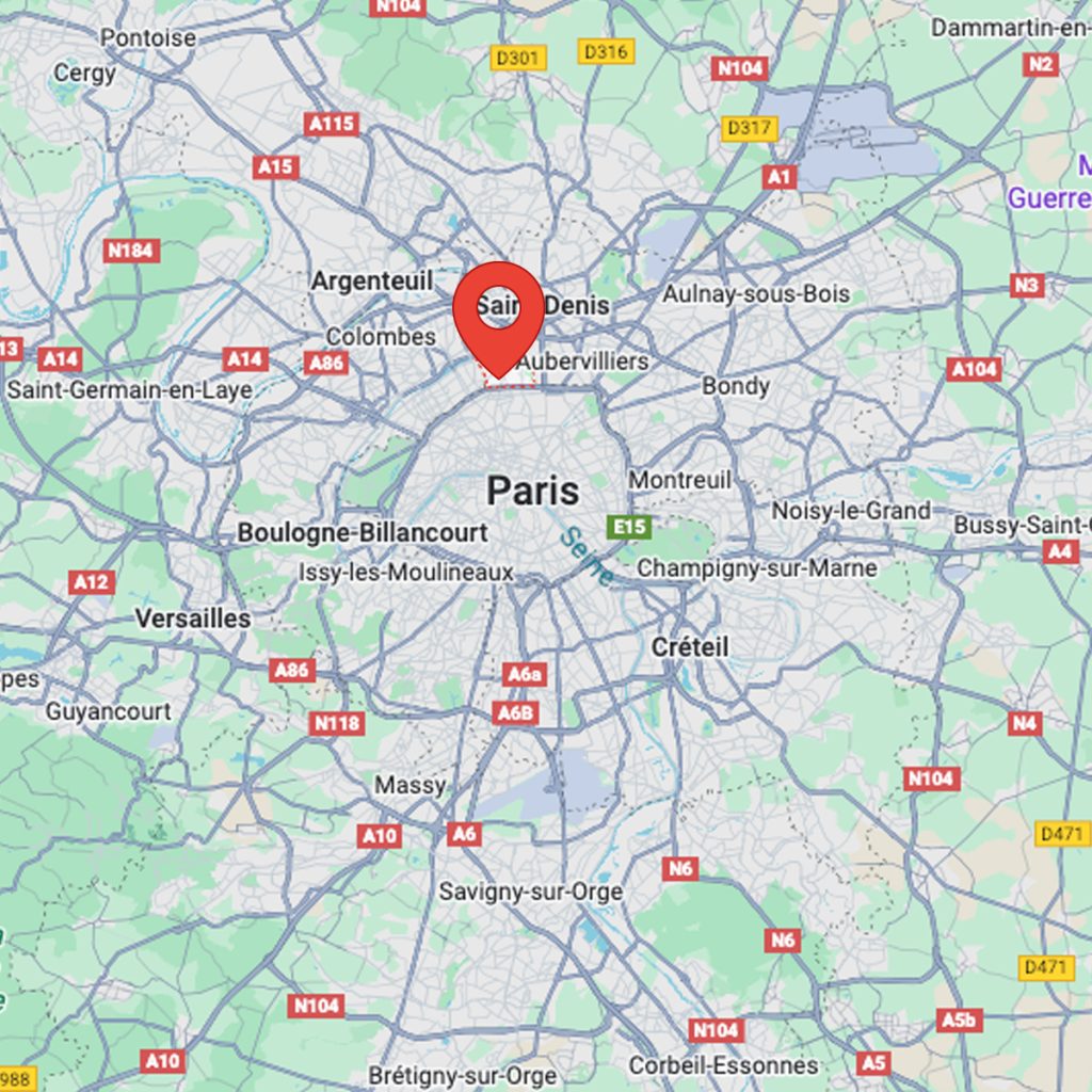 Map: SAINT-OUEN – PARIS REGION (93)